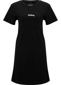 MISS TEE Damen Shirtkleid "Miss Tee Girl Gang Ladies Tee Dress", schwarz, klassisch, Gr. XS, 100% Baumwolle, Kleider