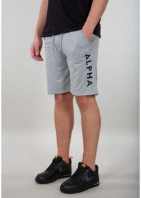 Herren Sweatshorts "Alpha Industries Men - Shorts Alpha Jersey Short", grau, Gr. XXL, Alpha Industries, Obermaterial: 100% Baumwolle, Hosen