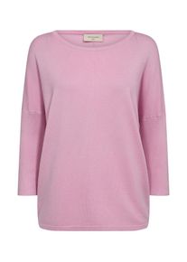 Freequent Damen Strickpullover "FQJONE"lila sachet, casual, Gr. XL, unifarben, Feinstrick, Obermaterial: 80% Viskose, 20% Polyamid, Pullover, mit 3/4