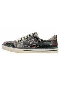 DOGO Damen Sneaker "Classic Schnürsneaker Lets Get Lost Damen Sneaker", Gr. 37, bunt, Lederimitat, Schuhe, Vegan