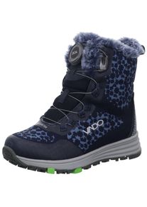 Vado Kinder Stiefelette "Vado Stiefelette Lederimitat/Mesh", Gr. 34, blau, Lederimitat, Textil, casual, Schuhe