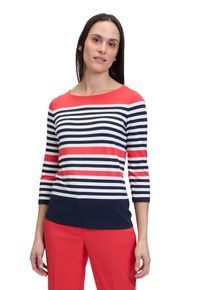 Betty Barclay Damen 3/4-Arm-Shirt "Betty Barclay Basic Shirt mit U-Boot-Ausschnitt", bunt, Basic, Gr. 48, Jersey, Obermaterial: 95% Viskose, 5%