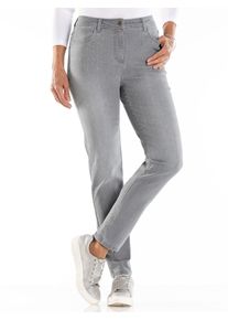 Classic Basics Damen Bequeme Jeans, grau, Gr. 26, unifarben, 81% Baumwolle, 17% Polyester, 2% Elasthan, Jeans