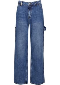 2Y STUDIOS Damen Bequeme Jeans "2Y Studios 2Y Anela Worker Baggy Jeans", blau, casual, Gr. 30, unifarben, 100% Baumwolle, Jeans