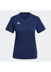 Damen Trainingsshirt "ENT22 TEE W", blau, sportlich, Gr. M, adidas Performance, Obermaterial: 100% Baumwolle, Shirts