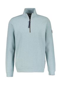 Lerros Herren Sweatshirt, blau, casual, Gr. S, unifarben, Obermaterial: 90% Baumwolle, 10% Polyester, Sweatshirts, mit Reißverschlusskragen