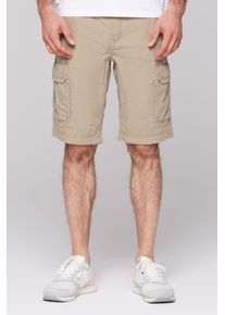 CAMP DAVID Herren Shorts, beige, casual, Gr. M, bestickt, Material: 100% Baumwolle, Hosen, aus Baumwolle