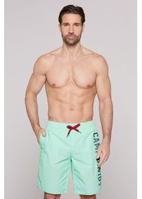 CAMP DAVID Herren Badeshortssea mint, casual, Gr. XL, bedruckt, Polyamid, Badehosen, mit Logo Schriftzug