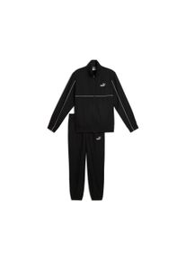 Puma Herren Jogginganzug "WOVEN TRACKSUIT", schwarz, sportlich, Gr. XXL, bedruckt, Twill, Obermaterial: 100% Polyester, Sportanzüge