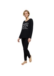Triumph Damen Pyjama "Sets PK LSL X", Gr. 40, schwarz, Jersey, 100% Baumwolle, unifarben, casual, Homewear-Sets, weich und gemütlich