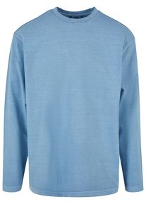 Urban Classics Herren T-Shirt "Urban Classics Herren Heavy Oversized Garment Dye Longsleeve", blau, casual, Gr. XL, unifarben, 100% Baumwolle, Shirts