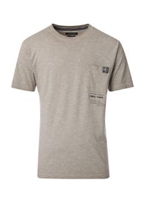 Casamoda Herren T-Shirt "Casamoda T-Shirt Print", beige, Gr. XL, 100% Baumwolle, Shirts