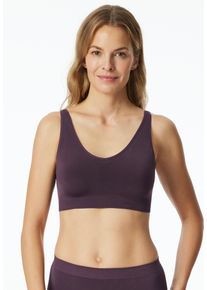 Schiesser Damen Soft-BH ""Classic Seamless"", Gr. S, lila, Microtouch, Obermaterial: 93% Polyamid, 7% Elasthan, unifarben, casual, BHs, mit