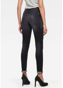 G-Star Raw G-STAR Damen Skinny-fit-Jeans "3301 High Skinny", schwarz, modisch, Gr. 26, Denim/Jeans, Obermaterial: 91% Baumwolle, 7% Elastomultiester, 2%