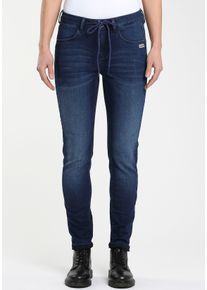 Gang Damen Jogg Pants "94JOLINE JOGG", blau, casual, Gr. 27, unifarben, Denim/Jeans, Obermaterial: 74% Baumwolle, 22% Polyester, 4% Elasthan, Jeans,