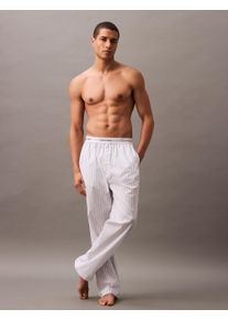 Herren Schlafhose "SLEEP PANT", Calvin Klein Underwear, Gr. XL, grau, Jersey, Obermaterial: 100% Baumwolle, gestreift, Basic, Hosen, mit