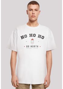 F4NT4STIC Herren T-Shirt "Ho Ho Ho Santa Claus Weihnachten", weiß, casual, Gr. S, Obermaterial: 100% Baumwolle, Shirts, Weihnachten, Geschenk, Logo