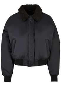 Urban Classics Damen Winterjacke "Urban Classics Damen Ladies Pilot Bomber Jacket", schwarz, klassisch, Gr. S, unifarben, 100% Polyamid, Jacken