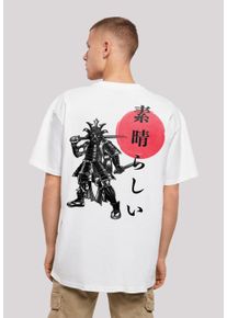 F4NT4STIC Herren T-Shirt "Samurai Japan Grafik", weiß, casual, Gr. L, Obermaterial: 100% Baumwolle, Shirts, Print