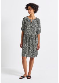 Street One Damen Tunikakleidpine grove grün, casual, Gr. 44, bedruckt, Stoff, Obermaterial: 100% Viskose; Unterkleid: 100% Modal, Kleider, knielang