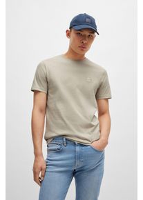 BOSS Orange Herren T-Shirt "Tales", beige, casual, Gr. XXL, unifarben, Web, Obermaterial: 100% Baumwolle, Shirts, mit BOSS Stickerei auf der Brust