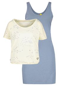 alife and kickin ALIFE & KICKIN Damen Jerseykleid "SunnyAK-B", blau, casual, Gr. XS, bedruckt, Jersey, Obermaterial: 65% Baumwolle, 35% Polyester, Kleider