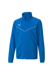 Puma Kinder Trainingsjacke "TEAMRISE TRAINING POLY JACKET JR", blau, sportlich, Gr. 128, unifarben, Piquu00e9, Obermaterial: 100% Polyester, Jacken
