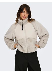 Only Damen Winterjacke "ONLANNA CONTACT MIX LIFE JACKET CC OTW", gelb, modisch, Gr. L, unifarben, Web, Plüsch, Obermaterial: 100% Polyester, Jacken
