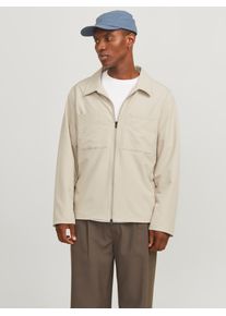 Jack & Jones JACK & JONES Herren Hemdjacke "JJEPERFECT SHACKET SN", gelb, modisch, Gr. XL, unifarben, Web, Obermaterial: 92% Polyester, 8% Elasthan, Jacken, mit