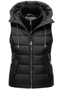 Marikoo Damen Steppweste "Taisaa", schwarz, Gr. XS, Obermaterial: 100% Polyester Innenmaterial: 100% Polyester, Westen, inklusive Leckerlie-Beutel