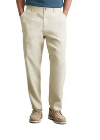 Marc O'Polo MARC O'POLO Herren Chinohose "aus reinem Leinen", grau, casual, Gr. 31, unifarben, Obermaterial: 100% Leinen, Hosen