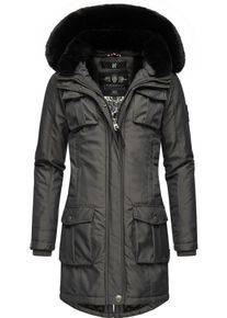 Navahoo Damen Wintermantel "Tiniis", grau, modisch, Gr. XS, Oberstoff: 56% Nylon, 44% Polyester, Futter: 100% Polyester, Wattierung: 100% Polyester,