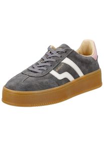 Gant Damen Plateausneaker "Gant Sneaker Veloursleder", Gr. 38, grau, Veloursleder, casual, Schuhe