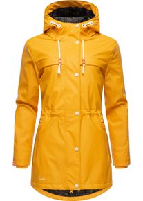 Navahoo Damen Regenmantel "Rainy Forest", gelb, modisch, Gr. XL, Obermaterial: 70% Polyester, 30% Polyurethan, Innenfutter: 100% Polyester,