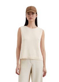 Marc O'Polo MARC O'POLO Damen Strickpullover "aus Leinen-Mix", beige, casual, Gr. XL, unifarben, Obermaterial: 52% Baumwolle, 48% Leinen, Pullover