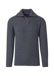 Casamoda Herren Troyer "Casamoda Troyer uni", blau, Gr. L, 100% Baumwolle, Pullover
