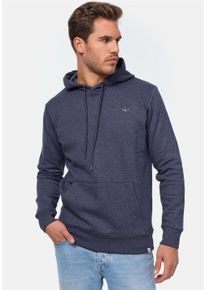 MIKON Herren Kapuzensweatshirt, blau, Gr. S, unifarben, 65% Baumwolle, 35% Polyester, Sweatshirts, im zeitlosen Design
