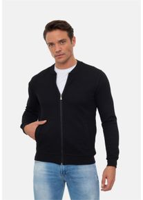 Herren Sweatjacke "Bologna", schwarz, casual, Gr. XL, SIR RAYMOND TAILOR, unifarben, 100% Viskose, Sweatjacken, im klassischen Design