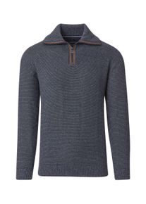 Casamoda Herren Troyer "Casamoda Troyer uni", blau, Gr. L, 100% Baumwolle, Pullover