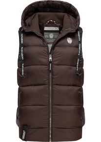 Navahoo Damen Steppweste "Kassidy", braun, modisch, Gr. XS, Oberstoff: 100% Nylon; Futter: 100% Polyester; Wattierung: 100% Polyester, Westen,