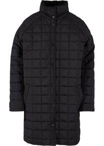 Urban Classics Damen Winterjacke "Urban Classics Damen Ladies Quilted Coat", schwarz, casual, Gr. M, unifarben, 100% Polyester, Jacken