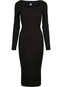 Urban Classics Damen Shirtkleid "Urban Classics Damen Ladies Long Knit Dress", schwarz, klassisch, Gr. M, unifarben, 35% Polyacryl, 35% Viskose, 30%