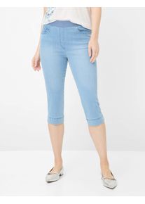 Damen 5-Pocket-Jeans "Style PAMINA CAPRI", blau, Gr. 42, RAPHAELA BY Brax, 50% Baumwolle, 40% Lyocell, 7% Elastomultiester, 3% Elasthan, Jeans