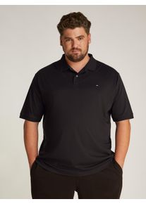 Tommy Hilfiger Big & Tall Herren Poloshirt "BT-LIQUID COTTON ESSENTIAL POL-B", schwarz, casual, Gr. XXL, TOMMY HILFIGER BIG & TALL, unifarben, Web, Obermaterial: 100%