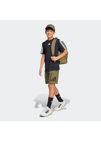 Kinder Shorts "J BL KN SH 210", grün, sportlich, Gr. 140, adidas Sportswear, Obermaterial: 100% Baumwolle, Hosen
