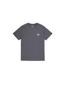Herren T-Shirt "Alpha Industries Men - T-Shirts Basic T-Shirt SL", grau, Gr. XL, Alpha Industries, Obermaterial: 100% Baumwolle, Shirts
