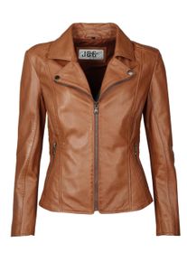 JCC Damen Lederjacke "Erijona", braun, Gr. 34, Oberstoff: 100% Lammnappa-Leder / Futter. 100% Polyester, Jacken