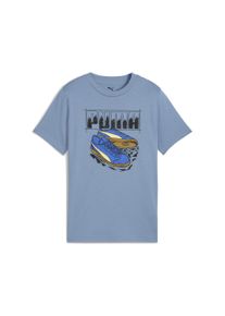Puma Kinder T-Shirt "GRAPHIC SNEAKER TEE B", blau, sportlich, Gr. 164, bedruckt, Jersey, Obermaterial: 100% Baumwolle, Shirts