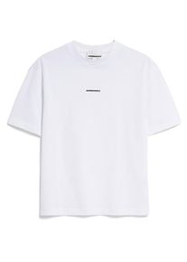 T-Shirt armedangels Tarjaa Wordmark Damen (Gr M |weiß)