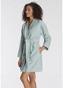 Lascana Bademantel grün Gr. XL/44 für Damen. Nachhaltig.